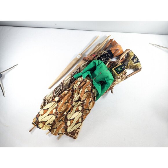 3 Vintage Wayang Golek wooden puppet - bodies only - Picture 3 of 10
